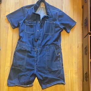 Levi’s Blue Denim Short Sleeve Jumpsuit